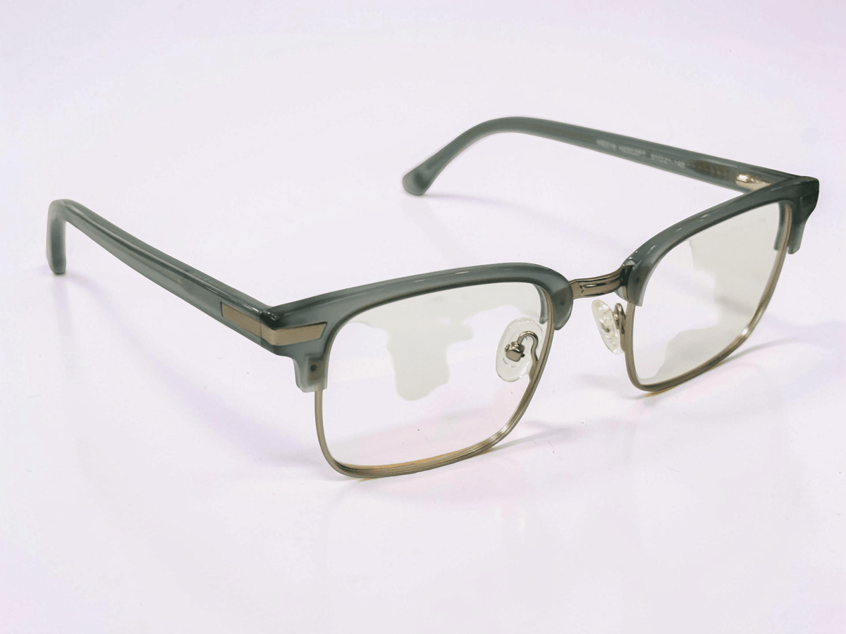 Unisex Browline Optical Frame — Sage Green - Glow Opticals