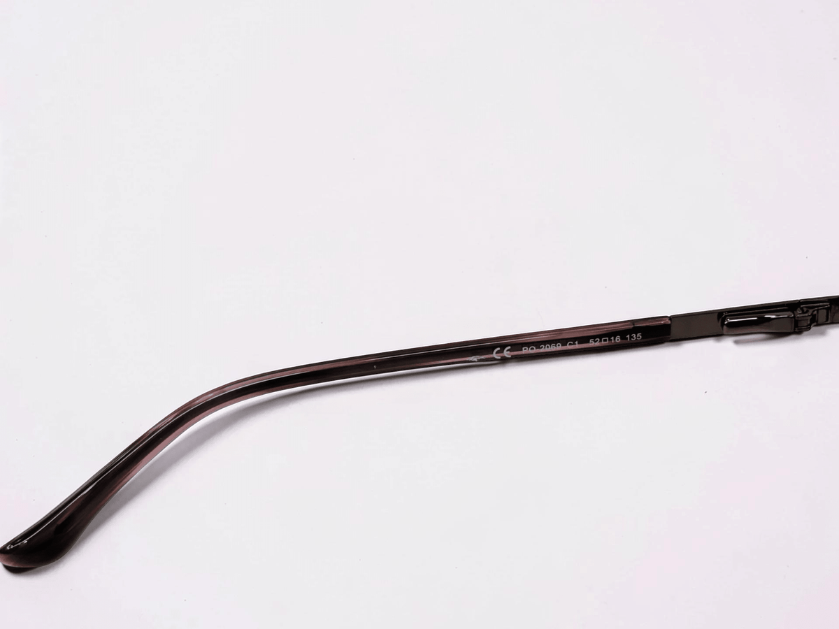 Unisex Metal Full-Rim Optical Frame — Dark Brown - Glow Opticals
